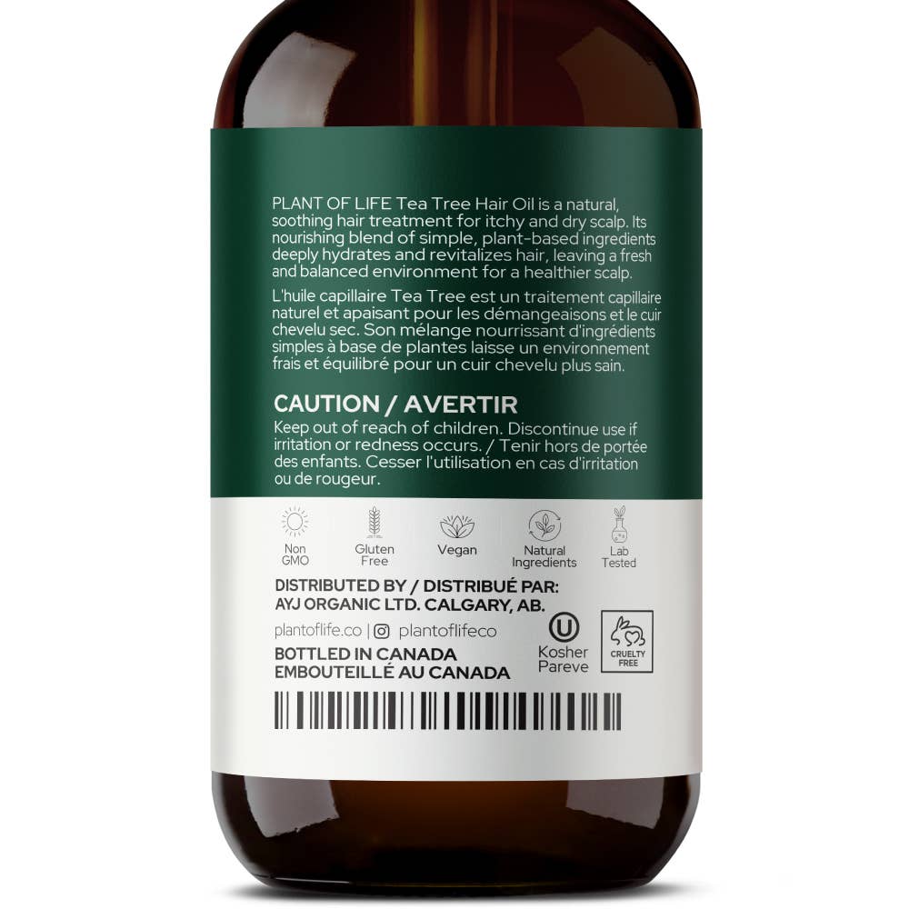 Tea Tree Hair Oil | Hydrating Hair & Itchy Scalp | Moisture