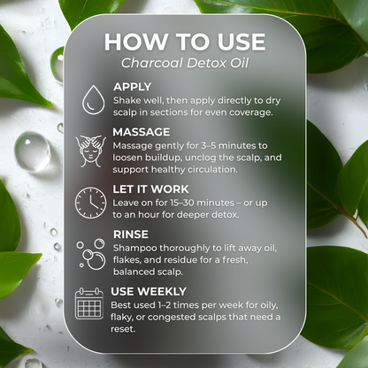 Charcoal Detox Scalp Oil - 2oz