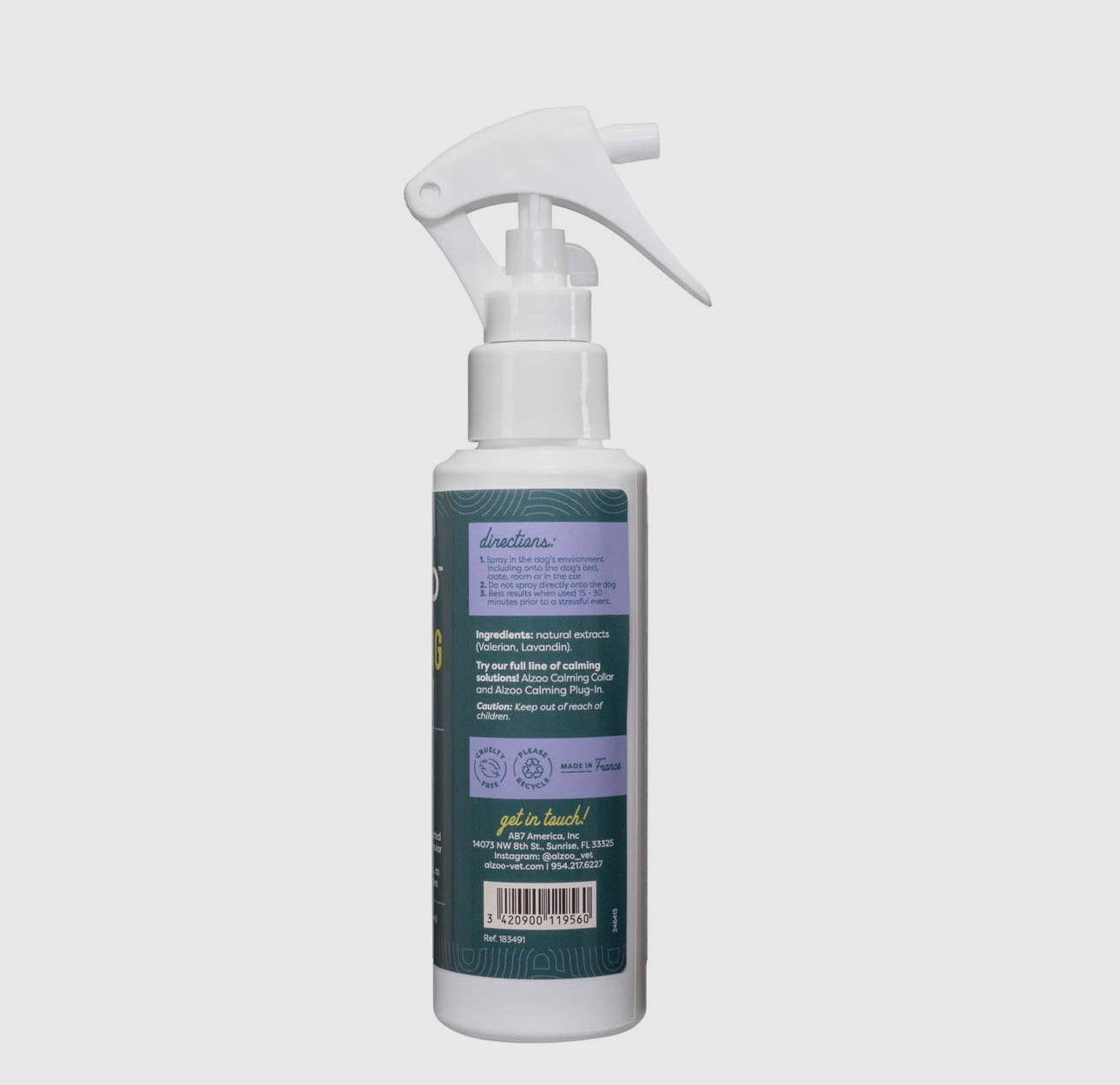ALZOO™ Plant-Based Calming Spray Dog 3.4oz