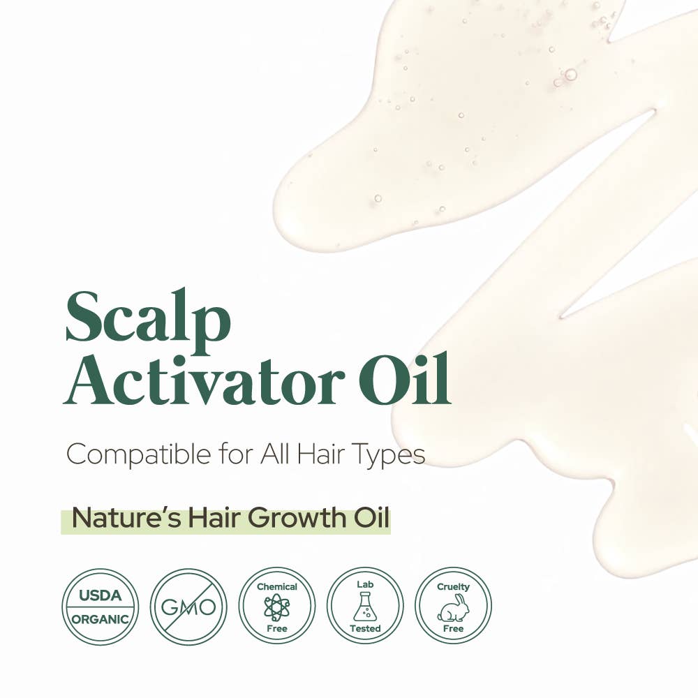 Scalp Activator Oil | Hair Growth | Organic | All Hair Types
