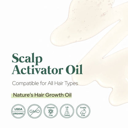 Scalp Activator Oil | Hair Growth | Organic | All Hair Types